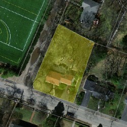 142 Aspen Ave, Newton MA 02466-3018 aerial view