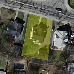 130 Crafts St, Newton MA  02460-1411 aerial view