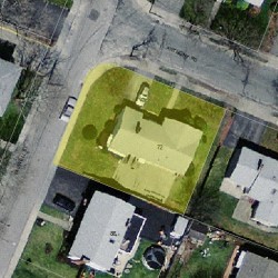 72 Anthony Rd, Newton MA 02460-1101 aerial view