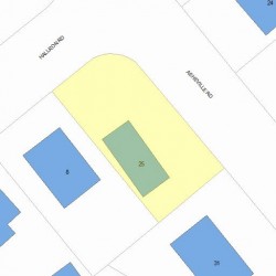 25 Asheville Rd, Newton MA  02462-1123 plot plan