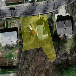 92 Thurston Rd, Newton MA 02464-1200 aerial view