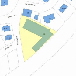 44 Mechanic St, Newton MA 02464-1499 plot plan