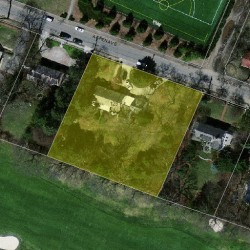 125 Aspen Ave, Newton MA 02466-3021 aerial view