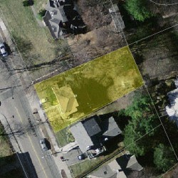 48 Cypress St, Newton MA  02459-2204 aerial view