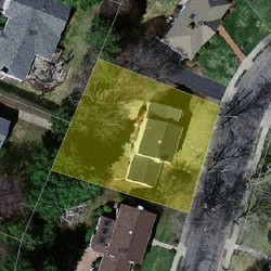 111 Wendell Rd, Newton MA 02459-2946 aerial view