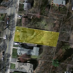 404 Lowell Ave, Newton MA  02460-2152 aerial view