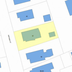 48 Harvard St, Newton MA 02460-2003 plot plan