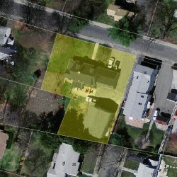 38 Cherry Pl, Newton MA 02465-1506 aerial view