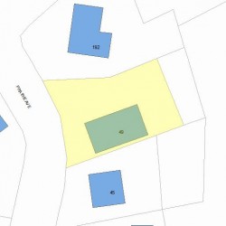 49 Prairie Ave, Newton MA  02466-2103 plot plan