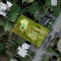 31 Karen Rd, Newton MA 02468-1123 aerial view