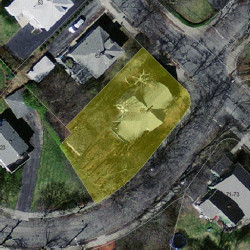 65 Clark St, Newton MA  02459-2425 aerial view