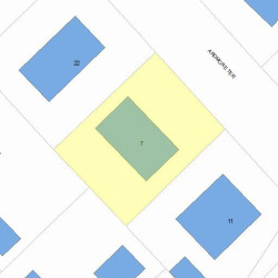 7 Ardmore Ter, Newton MA  02465-2310 plot plan