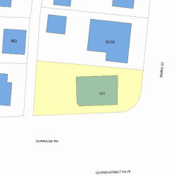 555 Commonwealth Ave, Newton MA 02459-1602 plot plan