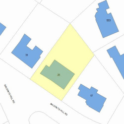 25 Baldpate Hill Rd, Newton MA 02459-2826 plot plan