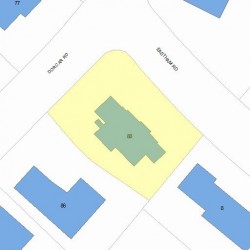 80 Dorcar Rd, Newton MA 02459-3404 plot plan