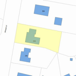 310 Parker St, Newton MA 02459-2673 plot plan