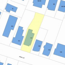 149 Pearl St, Newton MA 02458-1443 plot plan