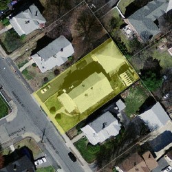 46 Parsons St, Newton MA 02465-2136 aerial view