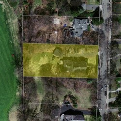 62 Windsor Rd, Newton MA  02468-1505 aerial view
