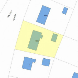 1504 Centre St, Newton MA 02459-2447 plot plan