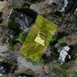 127 Elgin St, Newton MA  02459-2301 aerial view