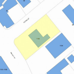 1186 Walnut St, Newton MA 02461-1225 plot plan