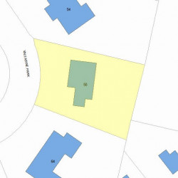 58 Valentine Park, Newton MA 02465-2940 plot plan