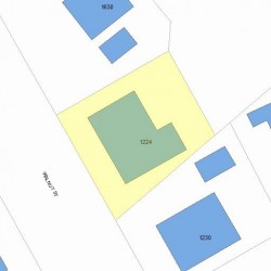 1224 Walnut St, Newton MA 02461-1829 plot plan