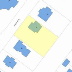 26 Hartford St, Newton MA 02461-1517 plot plan