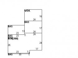 43 Sharpe Rd, Newton MA 02459-3032 floor plan