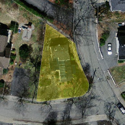 69 Cottage St, Newton MA  02464-1228 aerial view