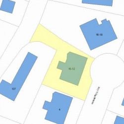 12 Hunnewell Cir, Newton MA 02458-2218 plot plan