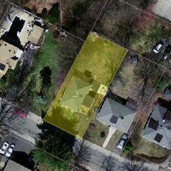 50 Greenough St, Newton MA  02465-2213 aerial view