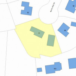 61 White Pine Rd, Newton MA 02464-1237 plot plan