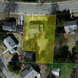 24 Alban Rd, Newton MA 02468-1911 aerial view