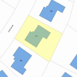 142 Cynthia Rd, Newton MA 02459-2864 plot plan