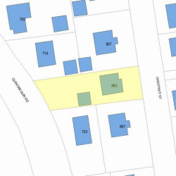 893 Chestnut St, Newton MA 02468-2334 plot plan