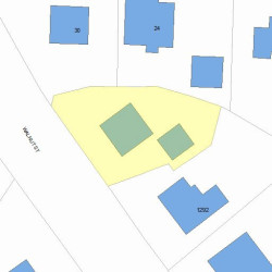 1286 Walnut St, Newton MA 02461-1844 plot plan