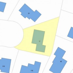 17 Overlook Park, Newton MA  02459-1344 plot plan