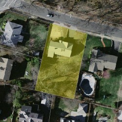 210 Cotton St, Newton MA 02458-2642 aerial view