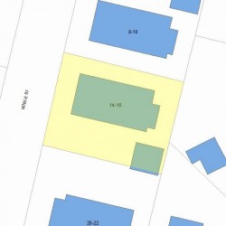 16 Noble St, Newton MA  02465-1016 plot plan