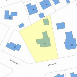 173 Lincoln St, Newton MA 02461-1501 plot plan