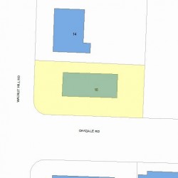 16 Walnut Hill Rd, Newton MA  02459-2667 plot plan
