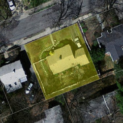 16 Kensington Ave, Newton MA 02465-1314 aerial view