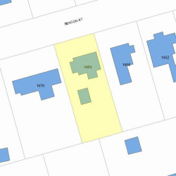 1464 Beacon St, Newton MA 02468-1613 plot plan