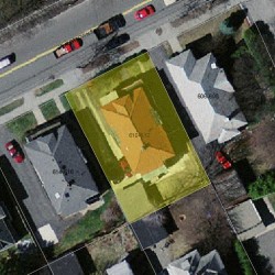 612 Watertown St, Newton MA 02460-1316 aerial view