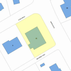 66 Hanson Rd, Newton MA  02459-3539 plot plan