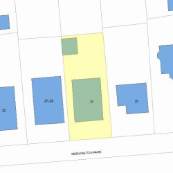 25 Washington Park, Newton MA 02460-1915 plot plan
