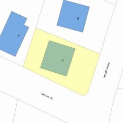 47 Williston Rd, Newton MA  02466-2222 plot plan