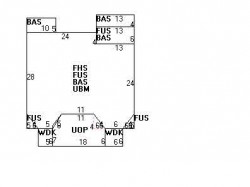 46 Nonantum St, Newton MA  02458-2434 floor plan